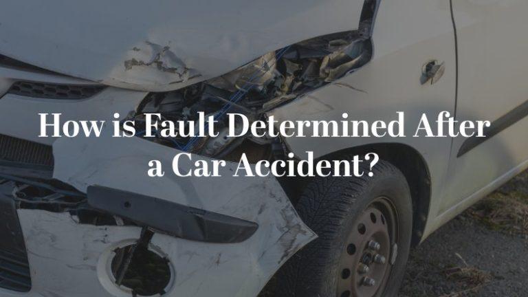 How Is Fault Determined After A Car Accident